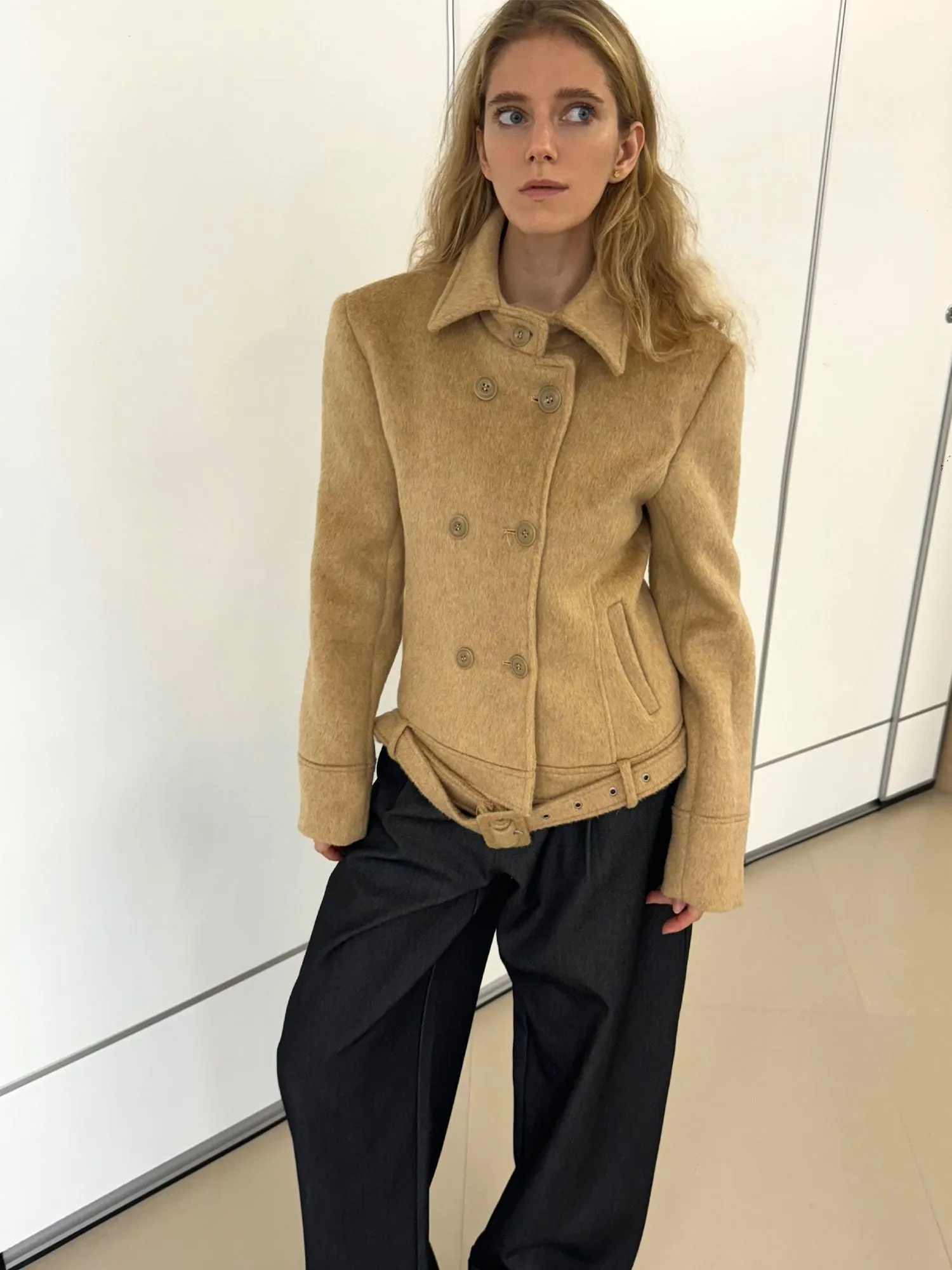 Wool Double-Breasted Jacket
