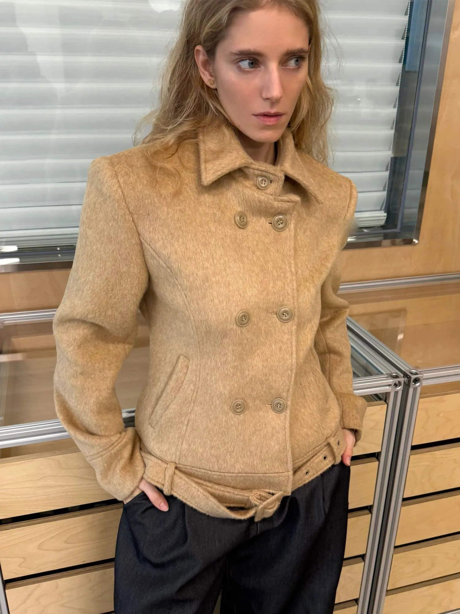 Wool Double-Breasted Jacket