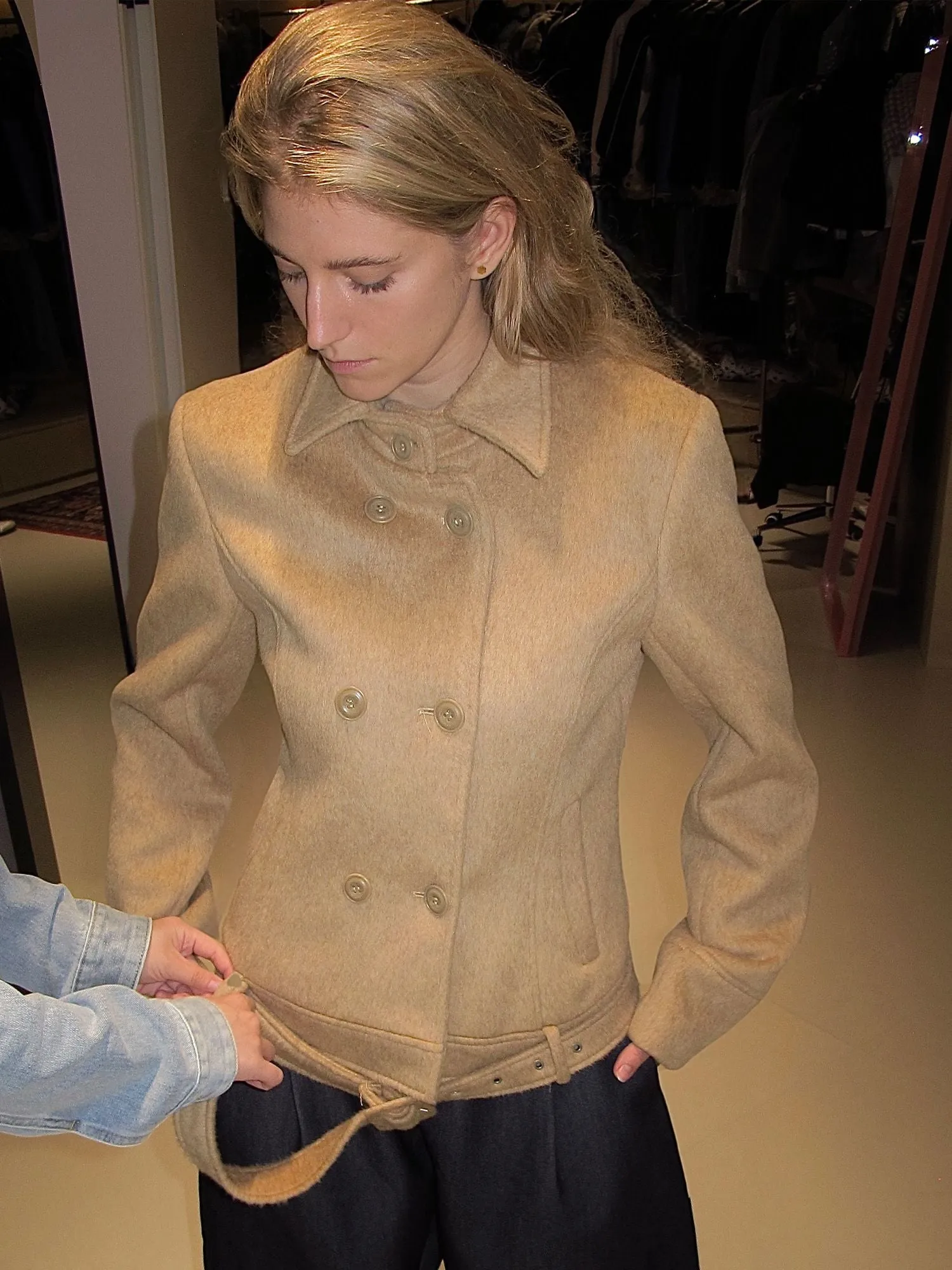 Wool Double-Breasted Jacket