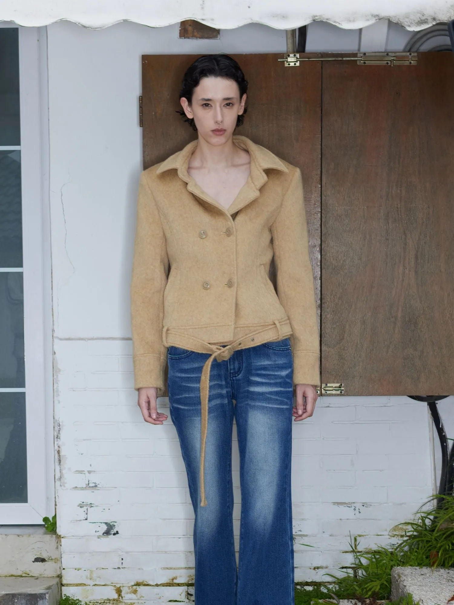 Wool Double-Breasted Jacket