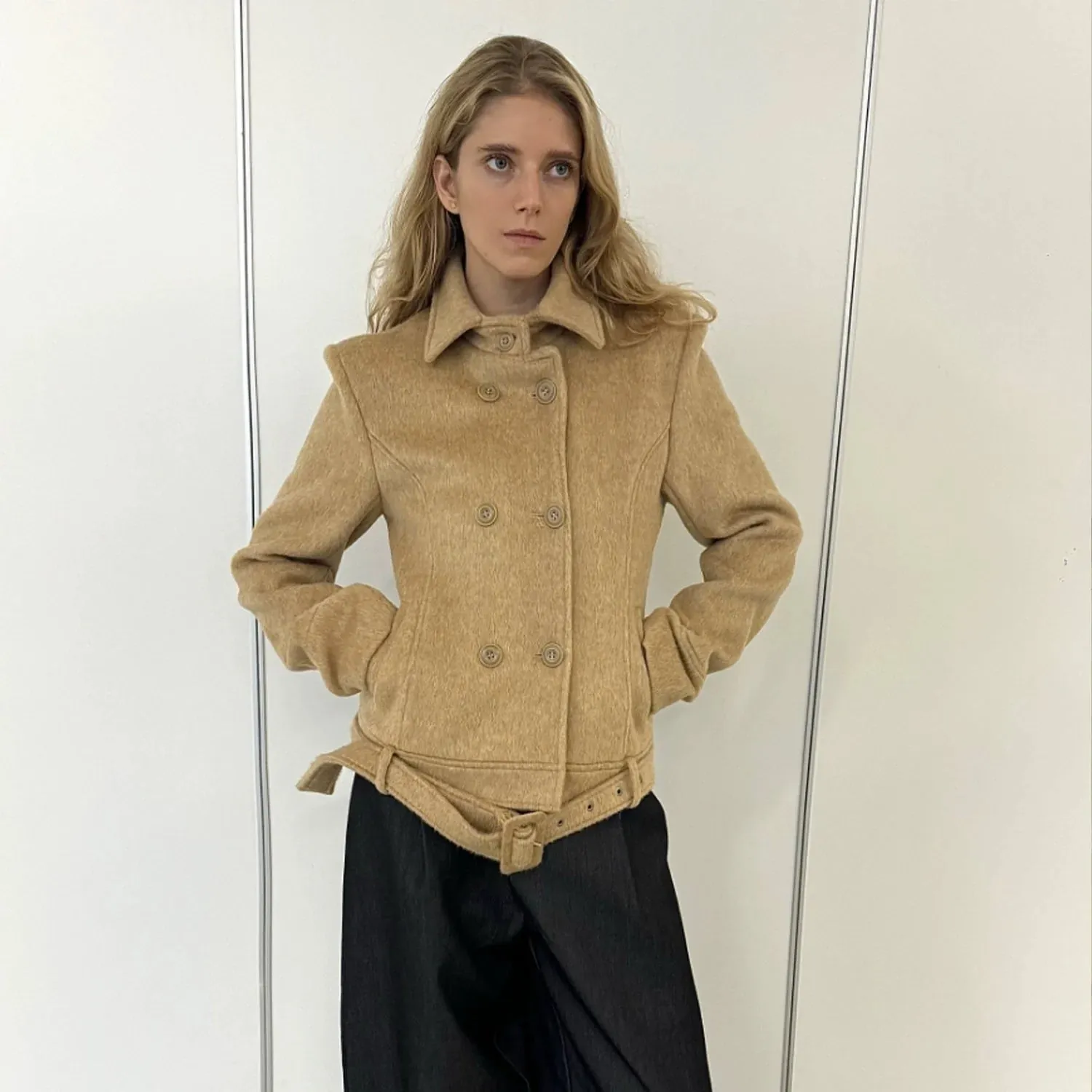 Wool Double-Breasted Jacket