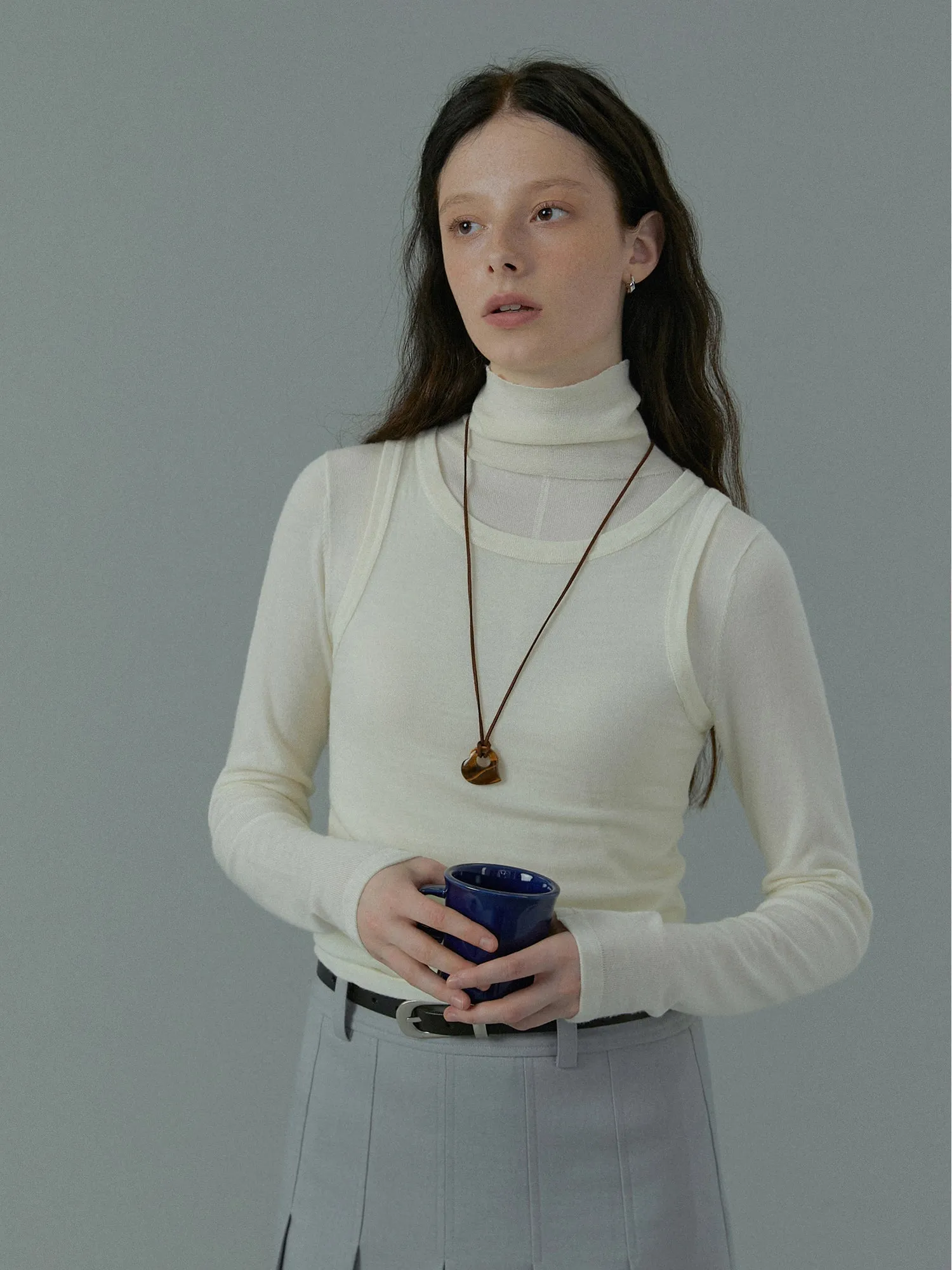 Wool Turtleneck Pullover