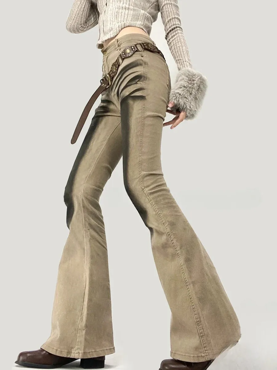 Y2K High Rise Flare Denim Jeans