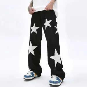 Y2K Star Print Jeans - Bold Streetwear Style