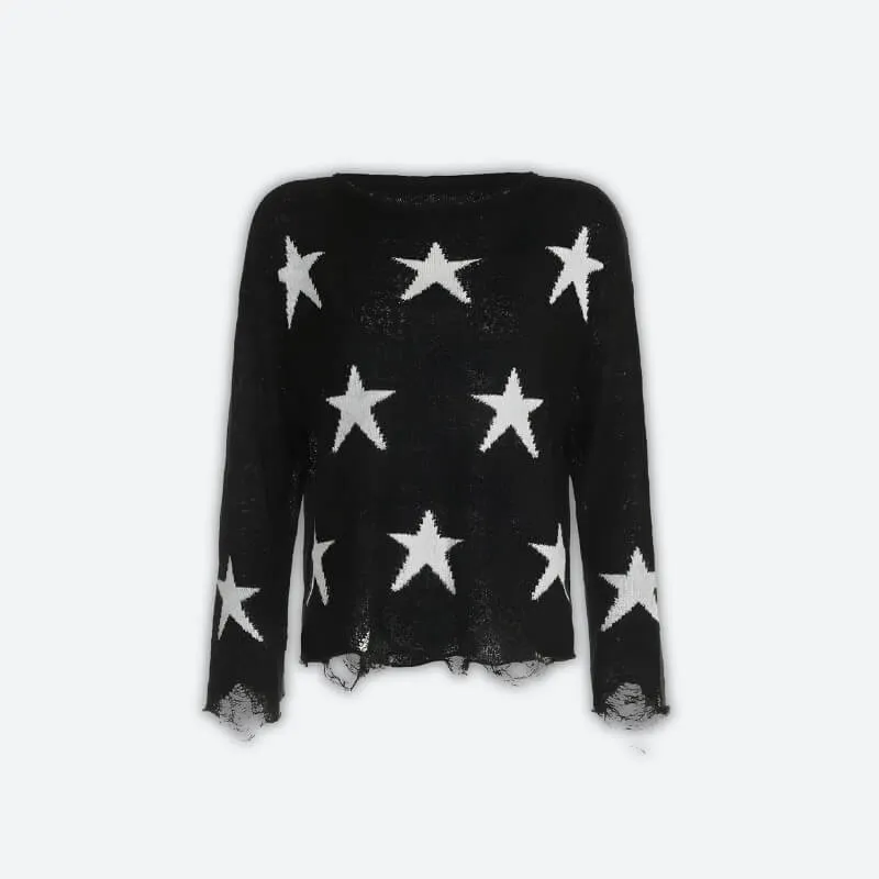 Y2K Star Sweater