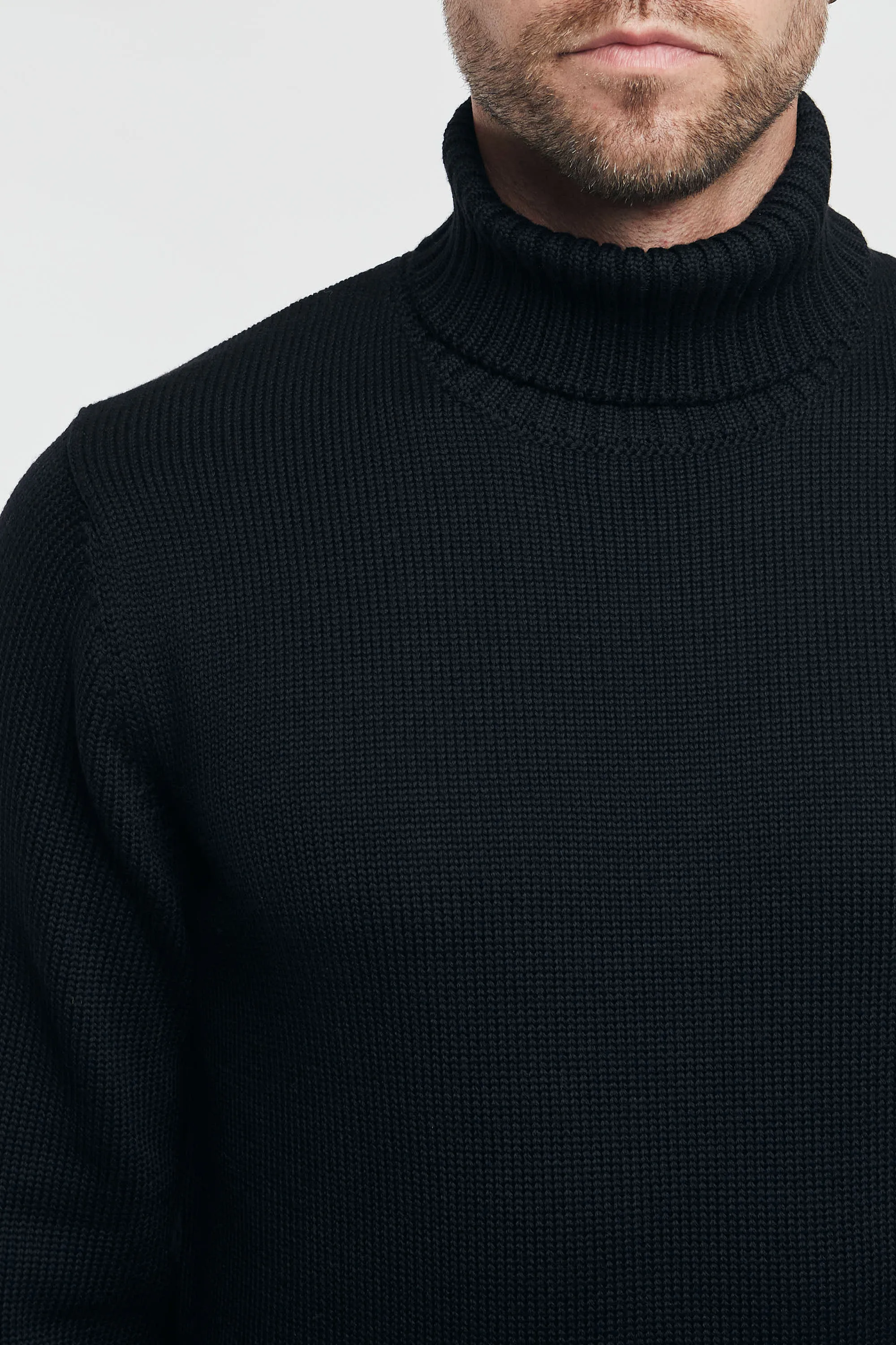 Zanone Maglia Dolcevita Nero Uomo