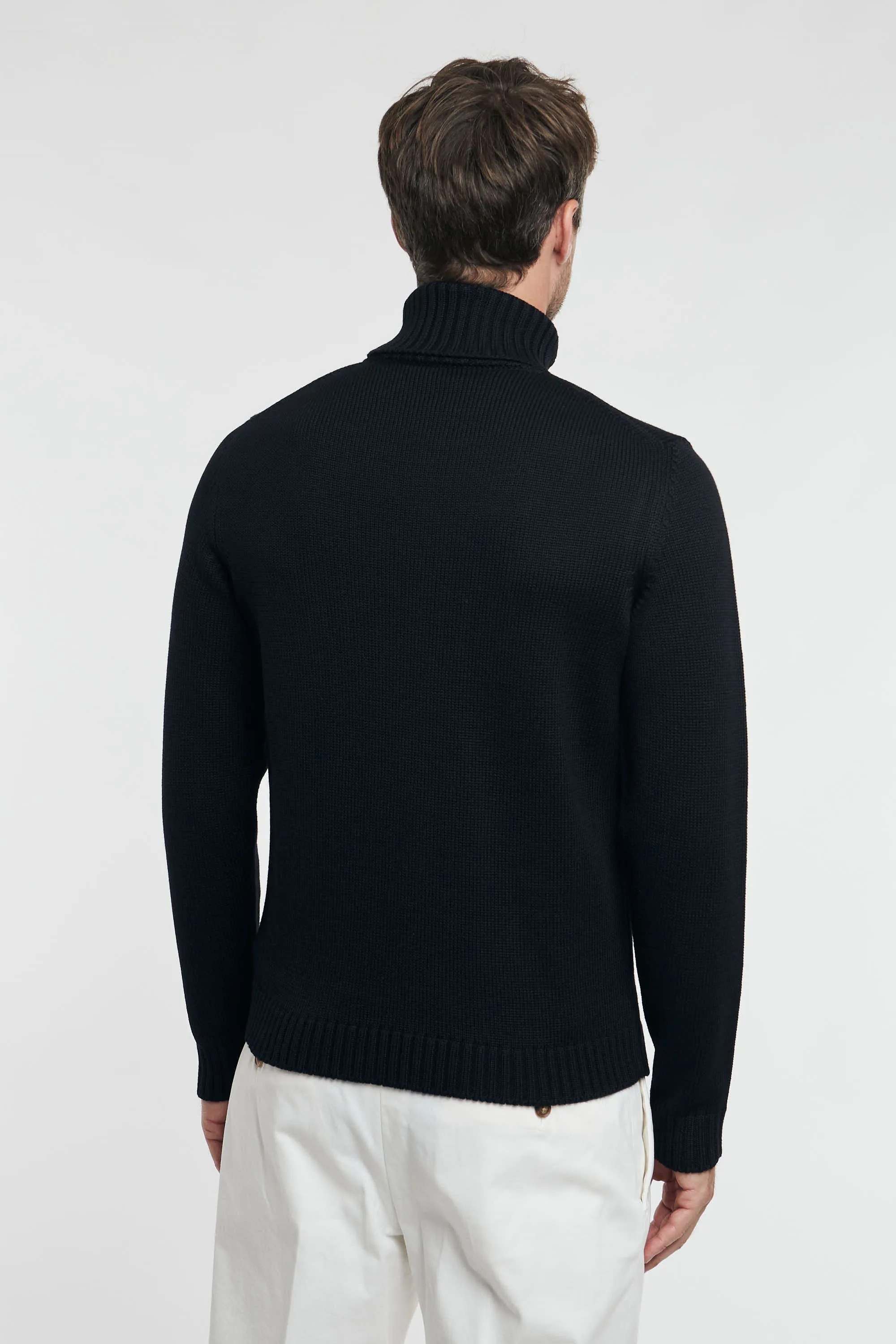 Zanone Maglia Dolcevita Nero Uomo