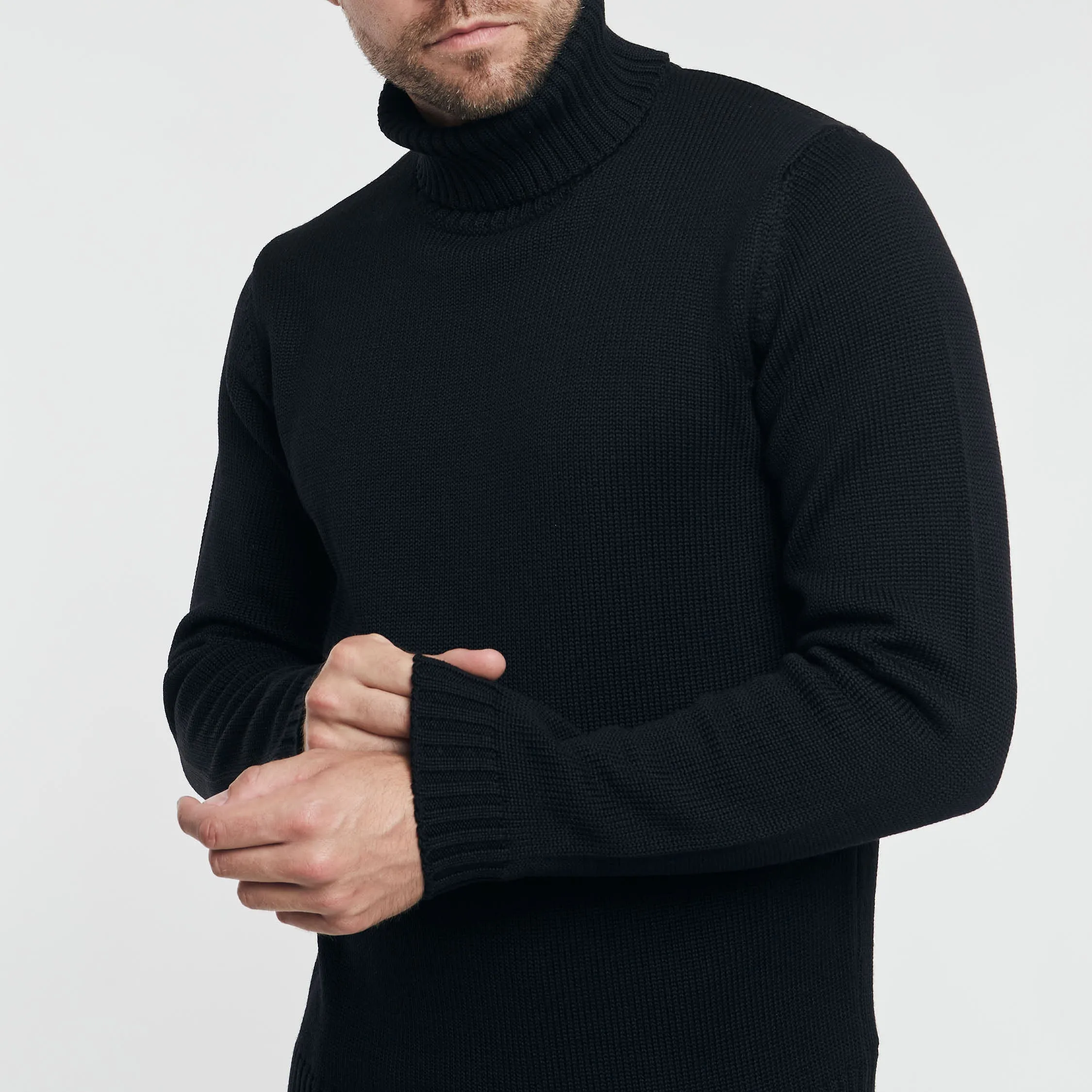 Zanone Maglia Dolcevita Nero Uomo
