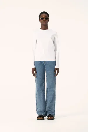 Zoe Long Sleeve Tee | White