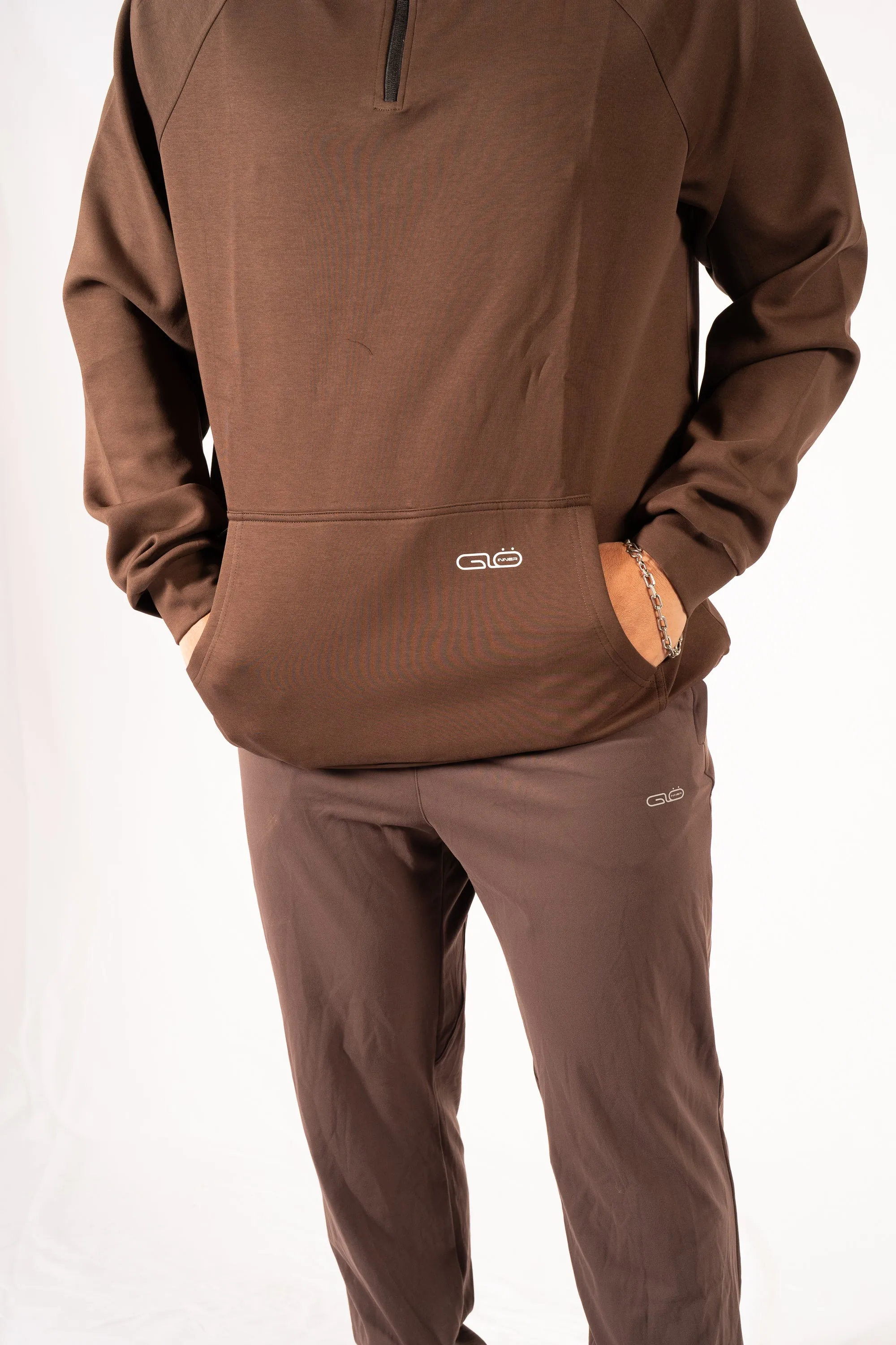 Zoned In Oversized Hoodie in Coffee